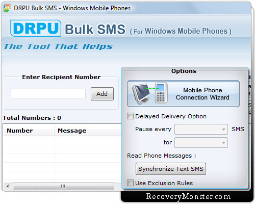 Windows Mobile Bulk Messaging Software