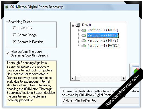 Digital Pictures Recovery Software Screenshot