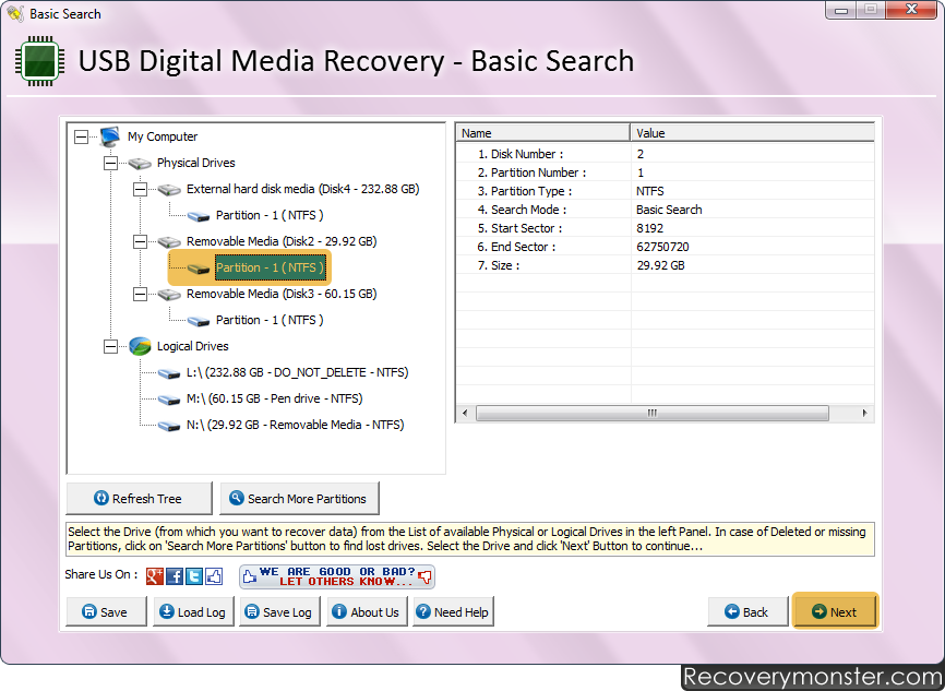 USB Digital Media Data Recovery Software USB Digital Media Data Recovery Software