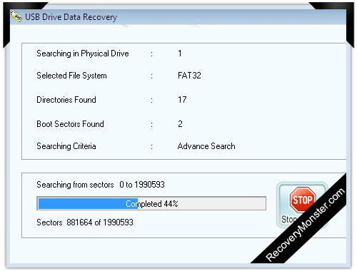 USB Drive Data Recovery Software Screenshot