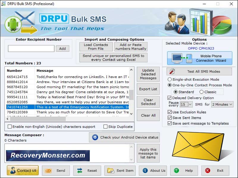 Mobile Messaging Software 8.2.1.0