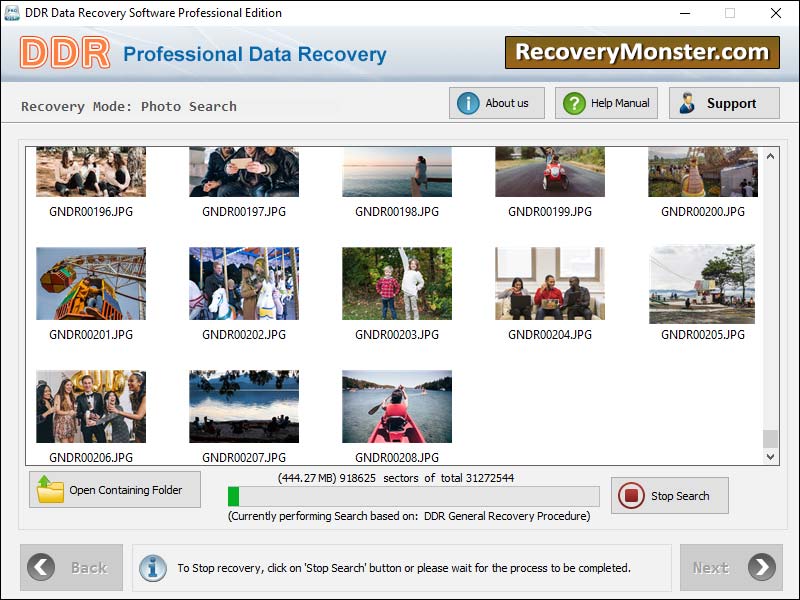 Screenshot of Data Recovery Solution