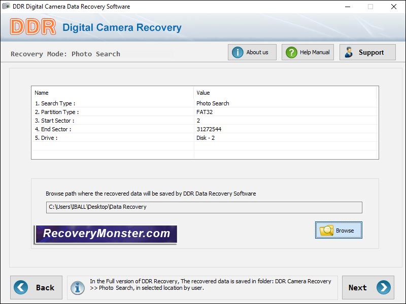 Screenshot of Digital Camera Repair