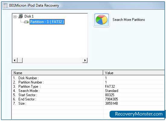 iPod File Salvage Utility screen shot