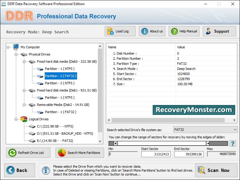 Screenshot of Best Data Recovery