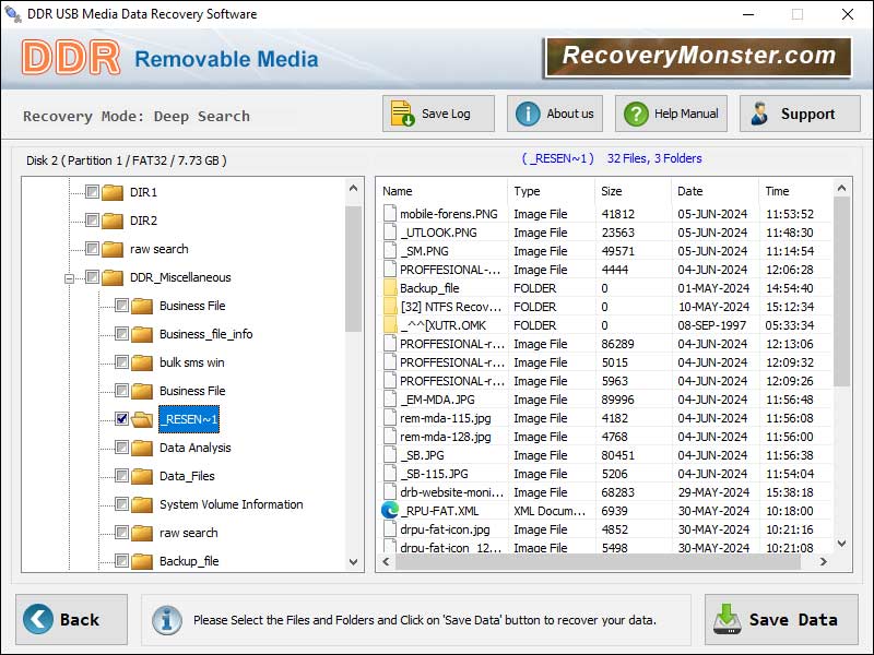 Screenshot of USB Media Recovery