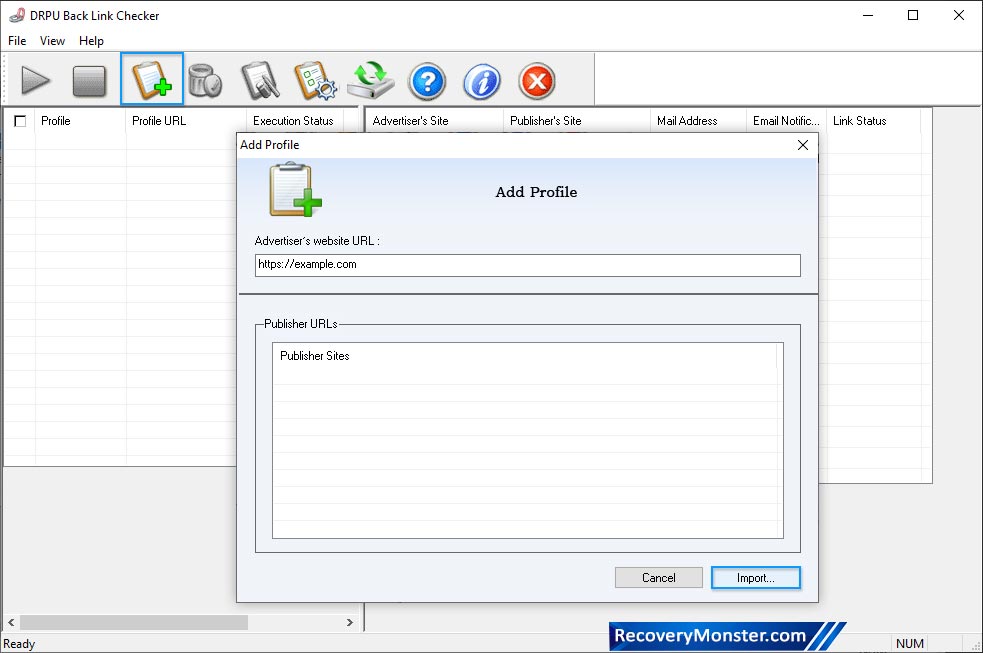 Backlink Checker Utility
