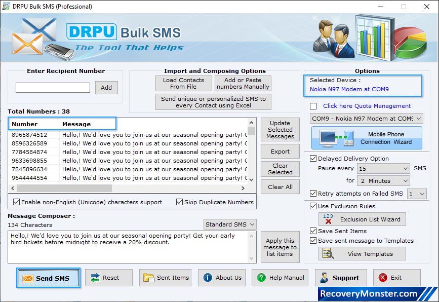 connected device list