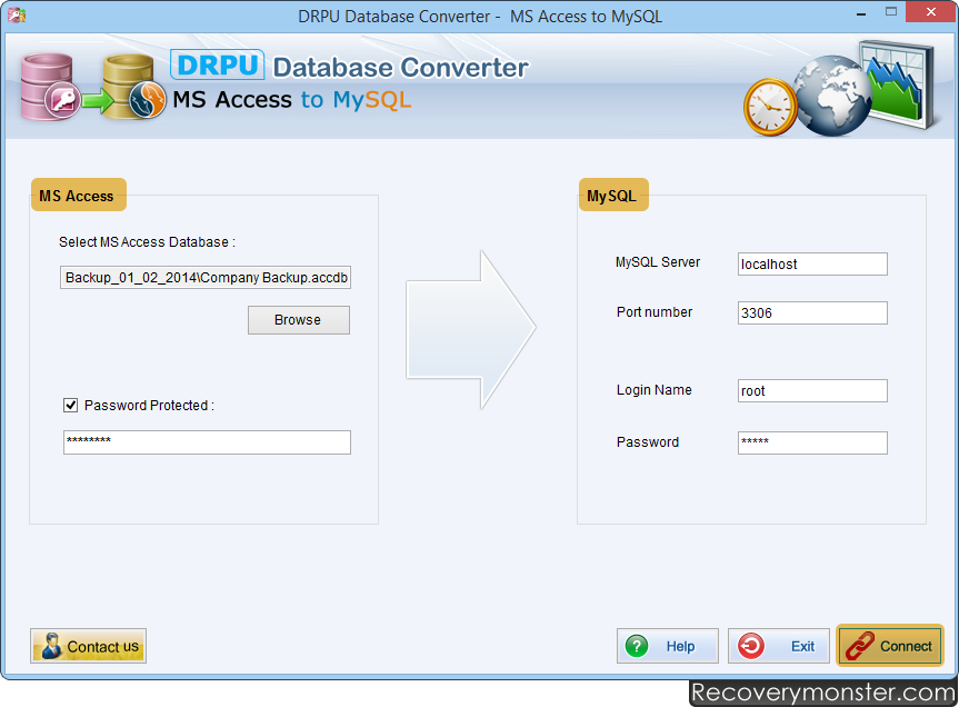 MS Access to MySQL Database Converter Software