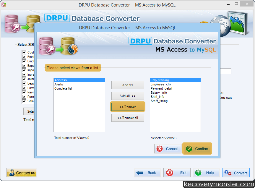 MS Access to MySQL Database Converter