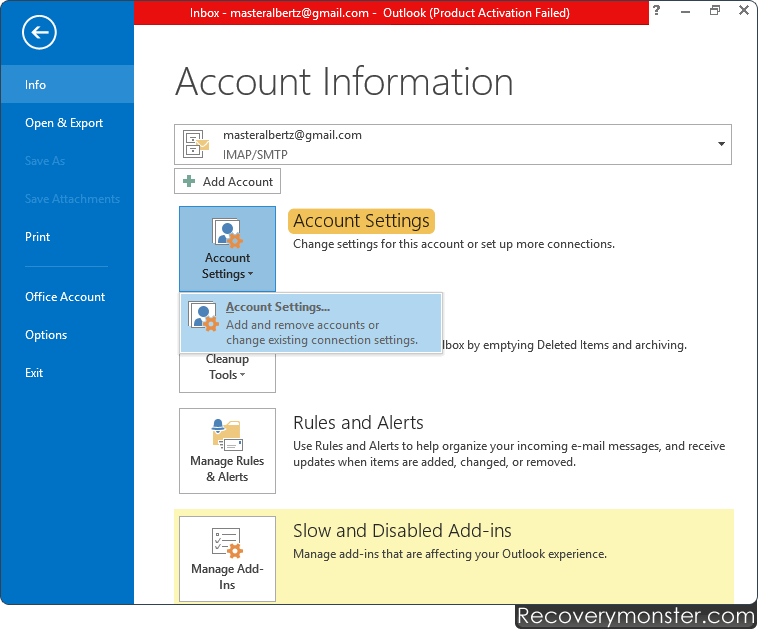 Outlook Express Password Recovery Software