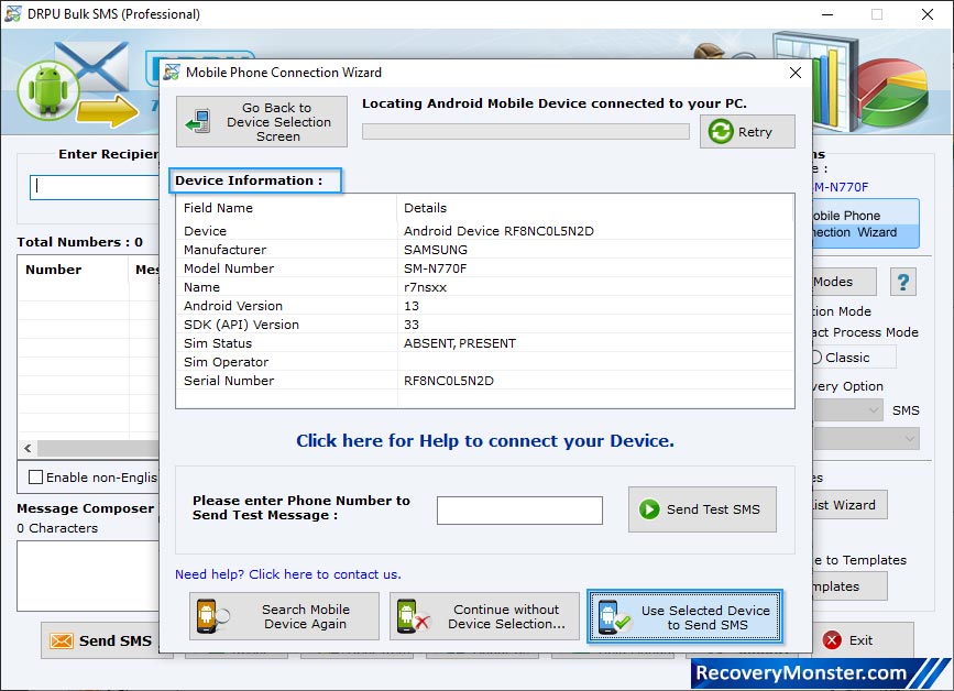 connected device list