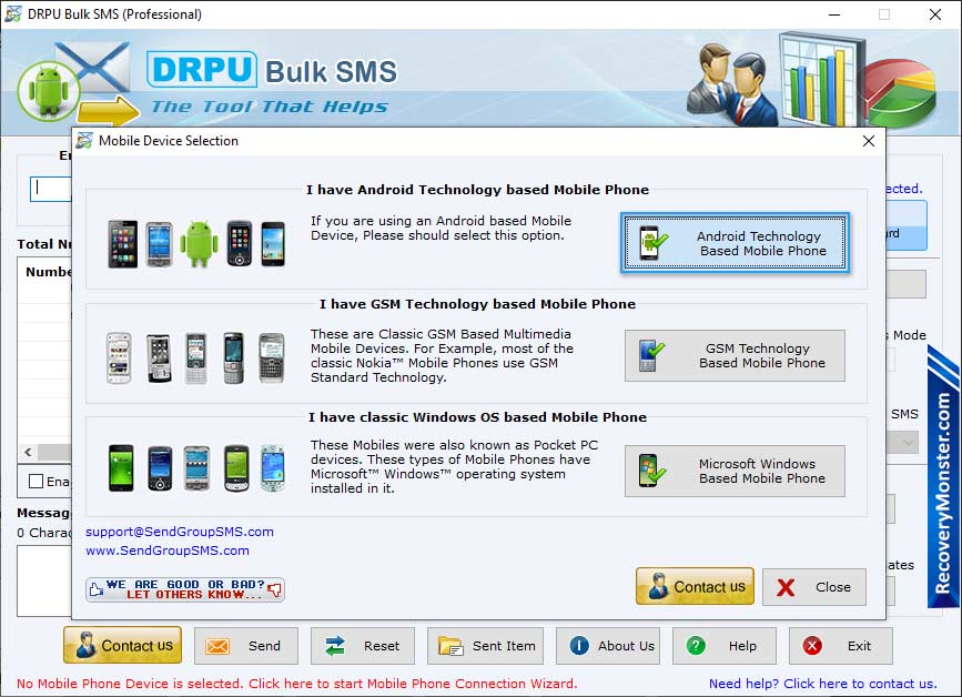 Bulk SMS Software (Professional)