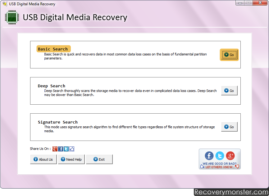 001Micron USB Digital Media Data Recovery Software