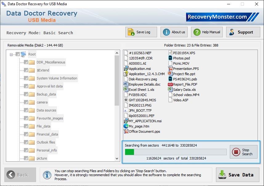  USB Digital Media Data Recovery