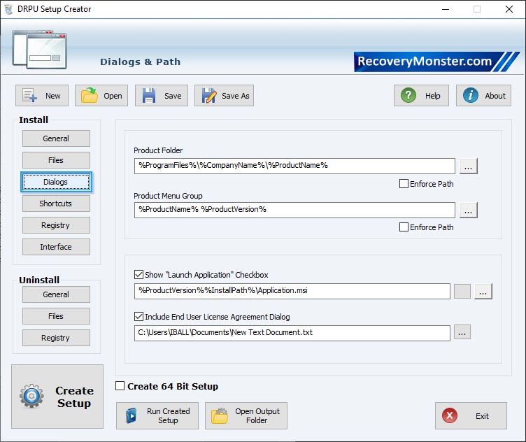 Setup Installer Software Screenshots