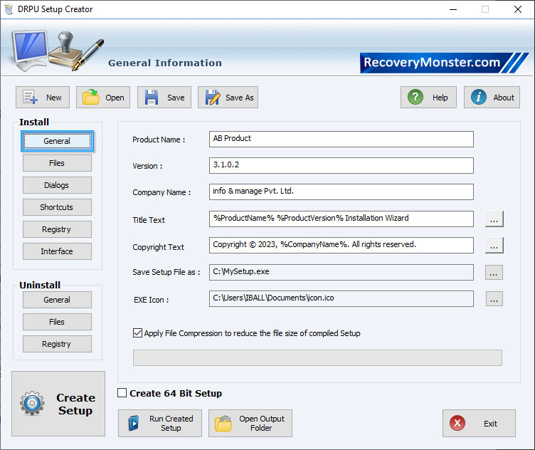 Setup Installer Software Screenshots